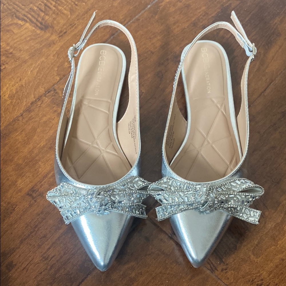 Bcbgeneration Katly Pointed Toe Slingback Heels W… - image 1